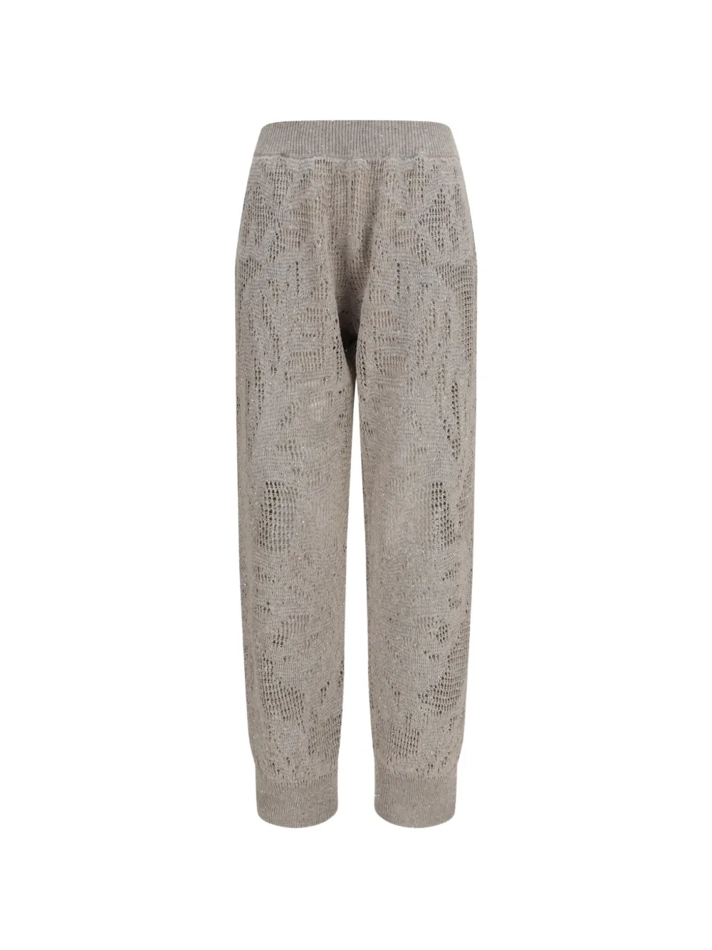Brunello Cucinelli Dazzling Water Lillies track pants - Toni neutri