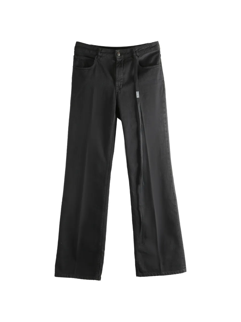 Ann Demeulemeester pressed-crease straight-leg jeans - Schwarz
