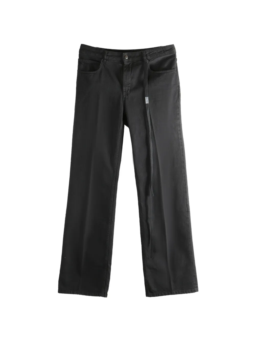 Ann Demeulemeester pressed-crease straight-leg jeans - Nero
