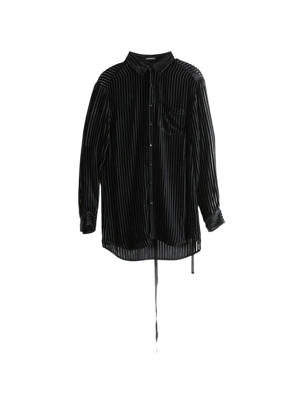 Ann Demeulemeester Elisabeth semi-sheer shirt - Nero