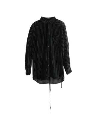 Ann Demeulemeester Elisabeth semi-sheer Shirt | Black | FARFETCH