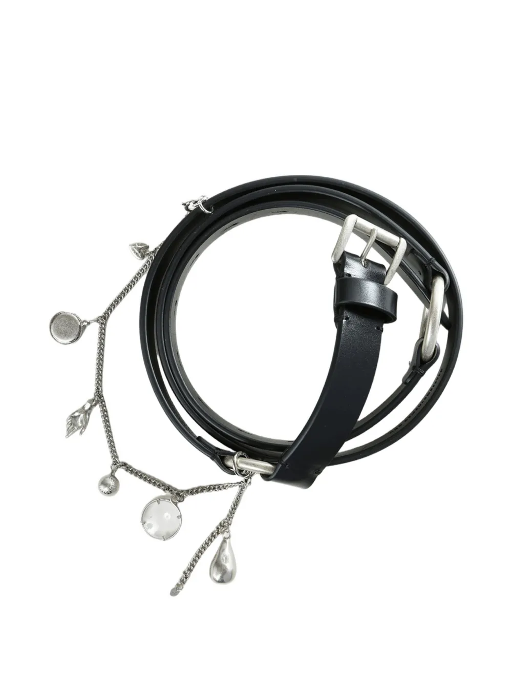 Ann Demeulemeester Charis Leather Belt In Black