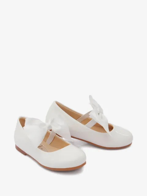 La Perla Kids bow-detail ballet flats