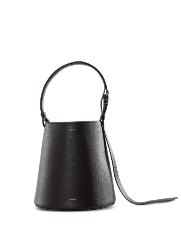 Calvin Klein Collection Orbita Bucket Bag in Brown
