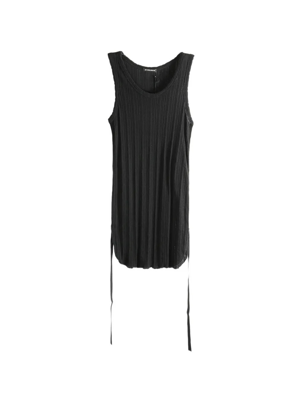 Ann Demeulemeester Mara ribbed side-tie tank top - Nero