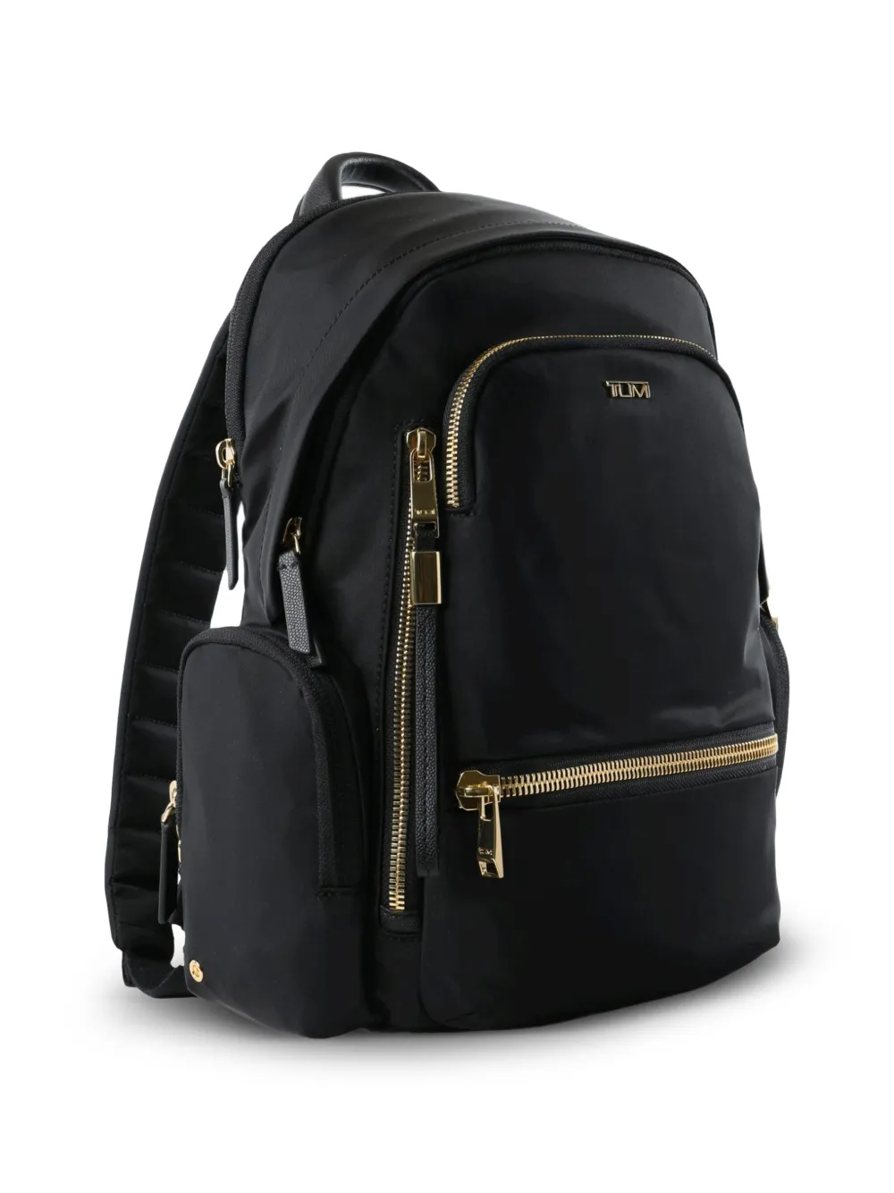 Tumi Medium Celina Logo-plaque Zip-pocket Backpack In Black