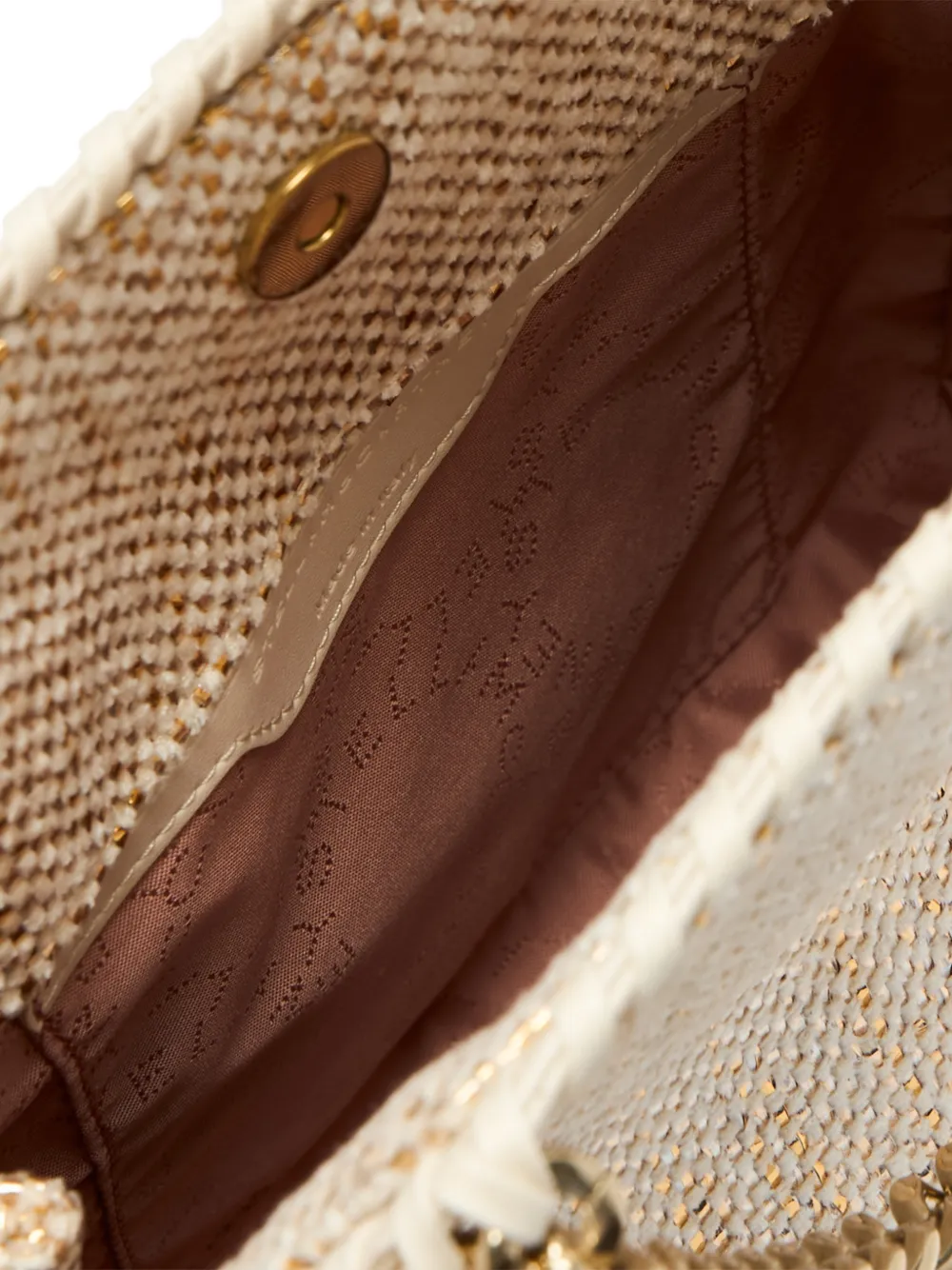 Stella McCartney Falabella shopper met ketting Beige