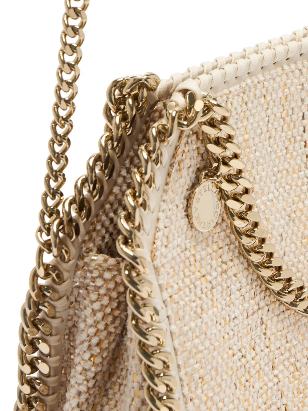 Stella McCartney Falabella shopper met ketting Beige