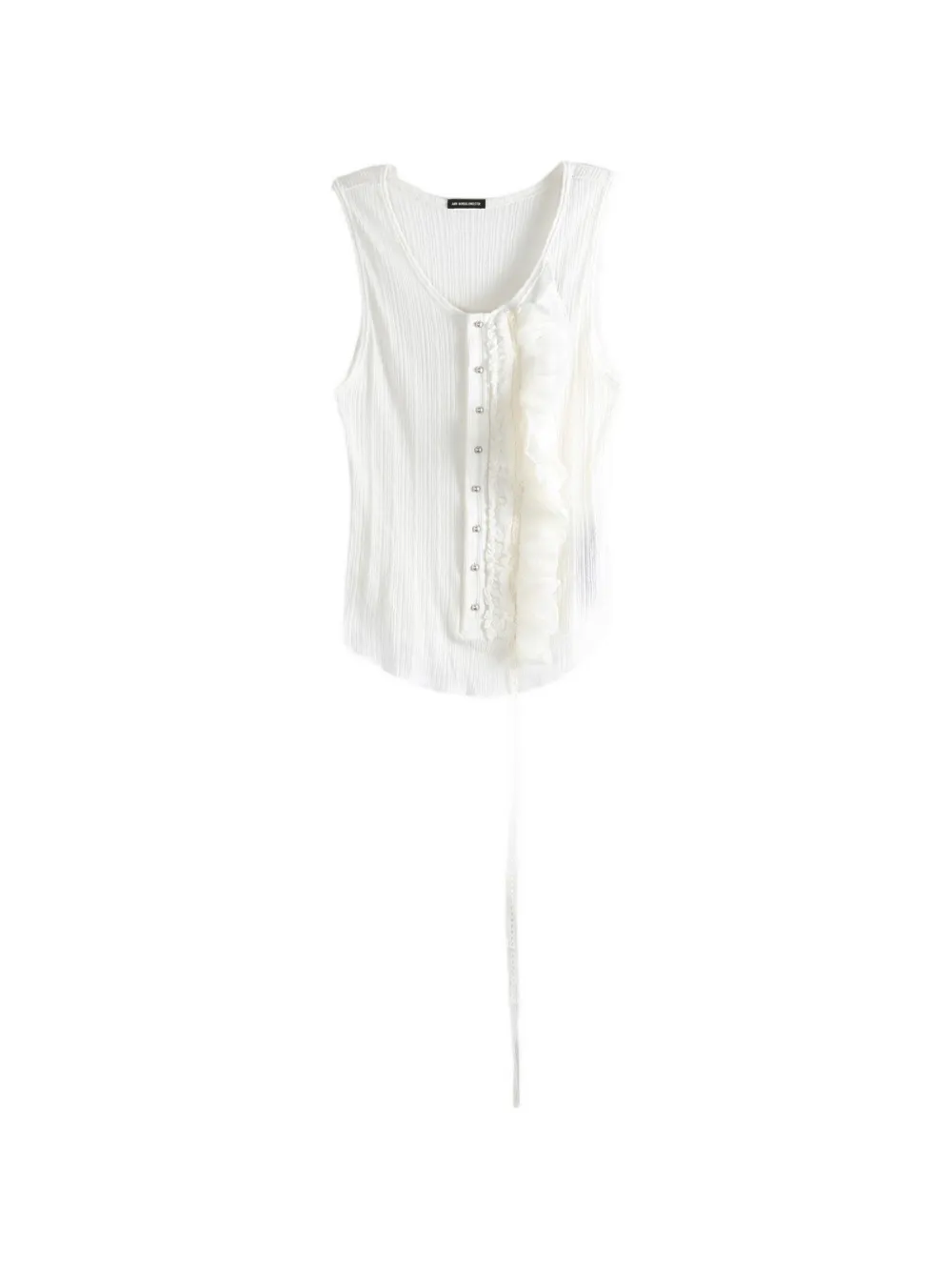 Ann Demeulemeester Rase Serafino ruffled tank top - Bianco
