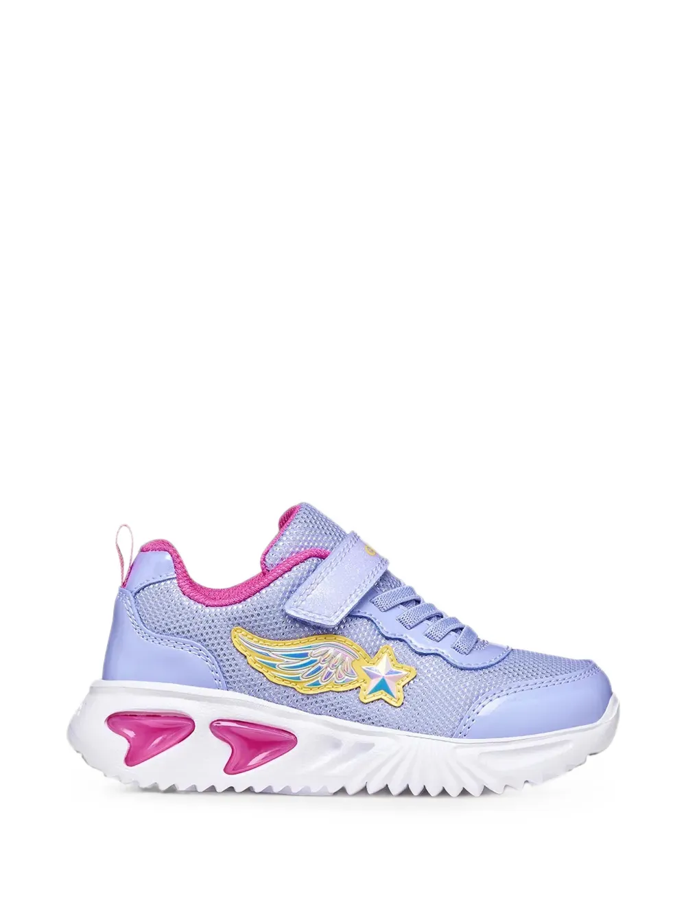 Geox Kids Assiser Girl touch-strap sneakers Paars