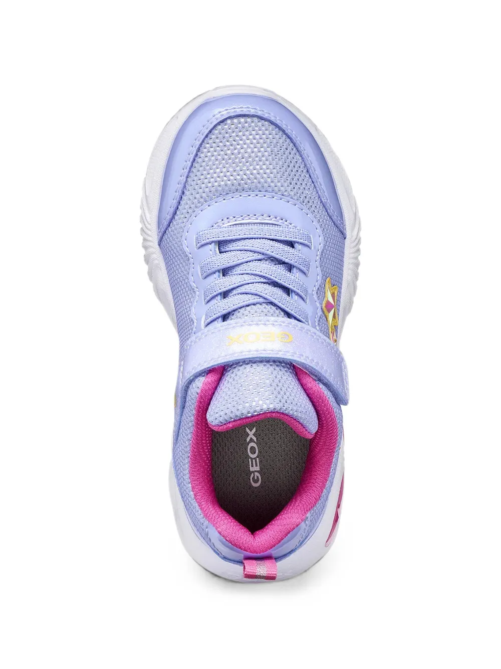 Geox Kids Assiser Girl touch-strap sneakers Paars