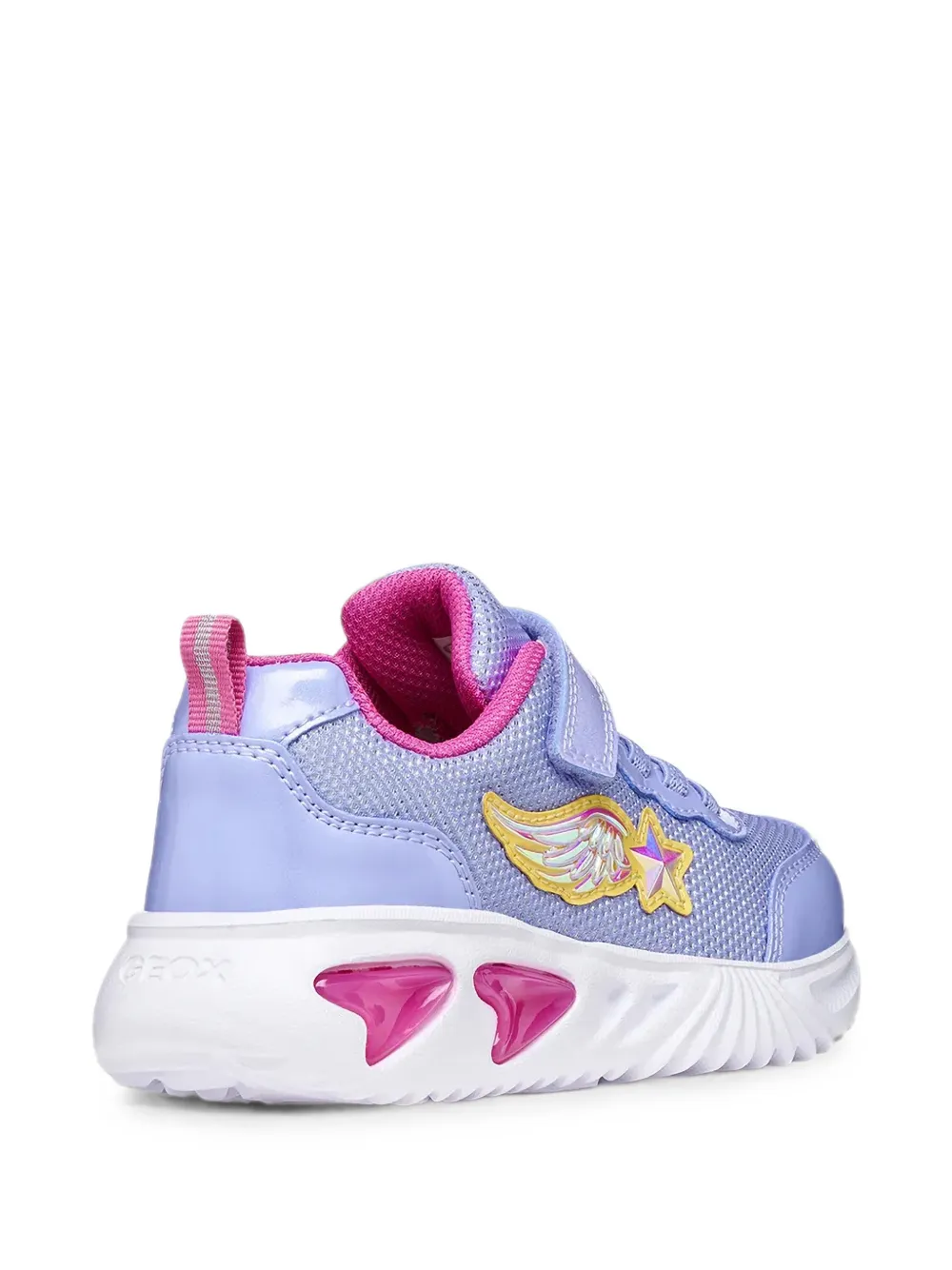 Geox Kids Assiser Girl touch-strap sneakers Paars