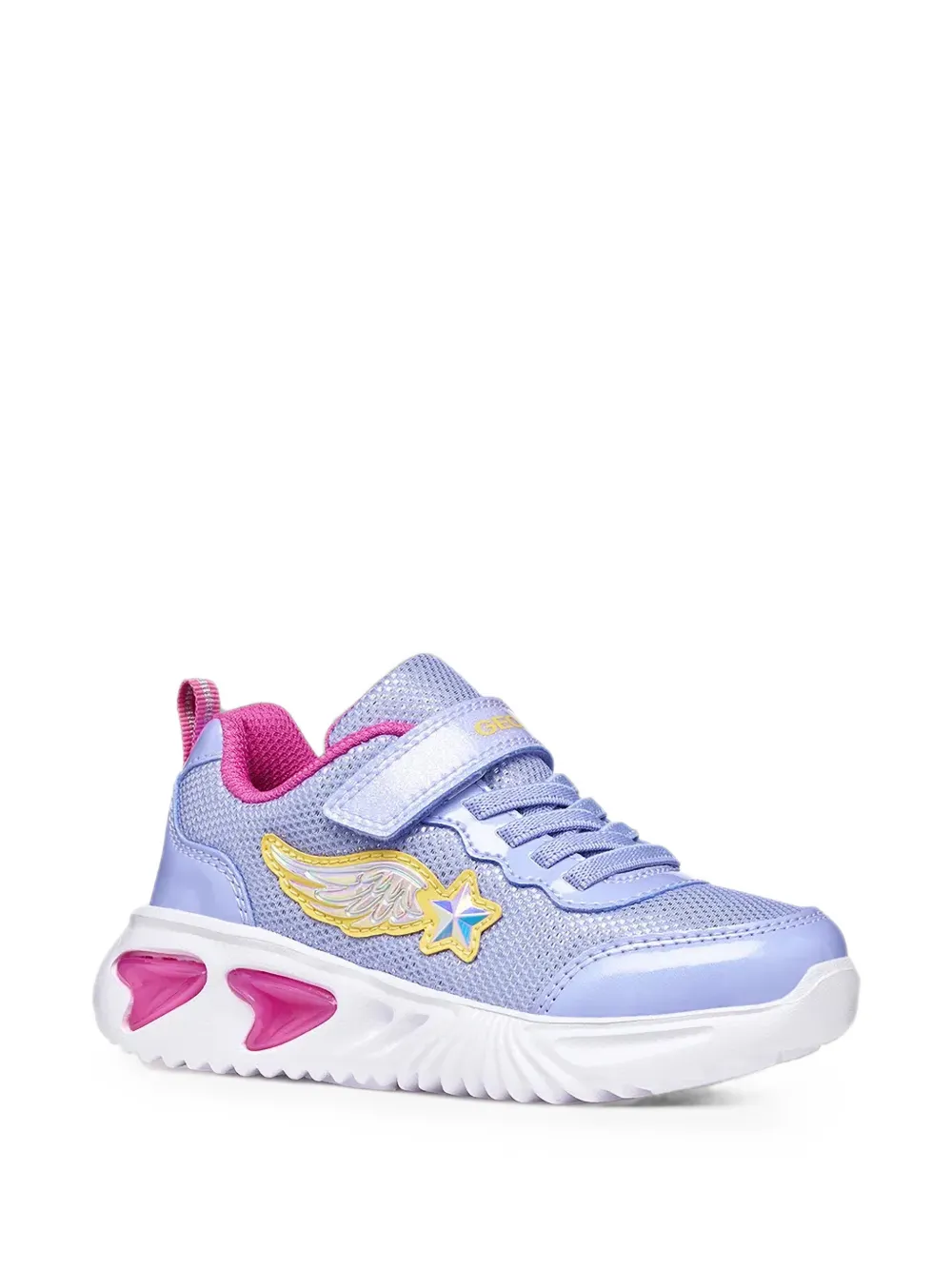 Geox Kids Assiser touch-strap sneakers Paars
