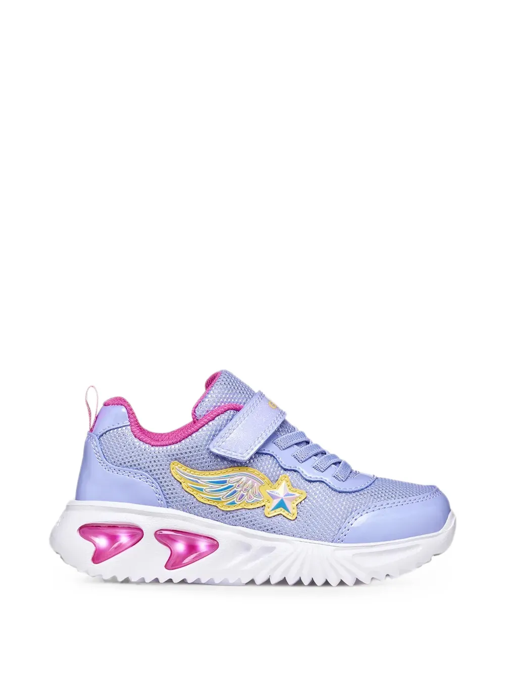 Geox Kids Assiser Girl touch-strap sneakers Paars