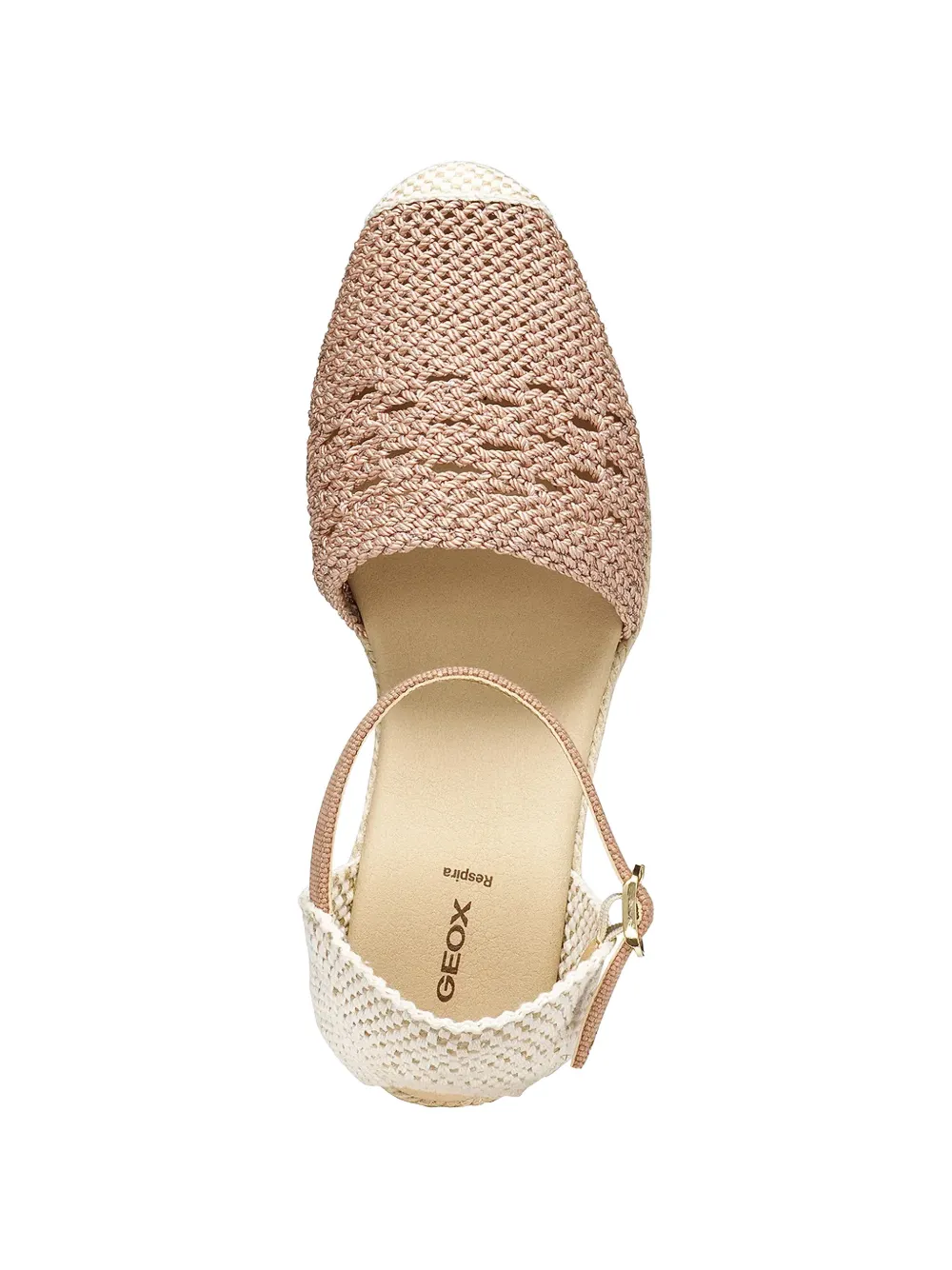 Geox Gelsa Low wedge espadrilles Beige