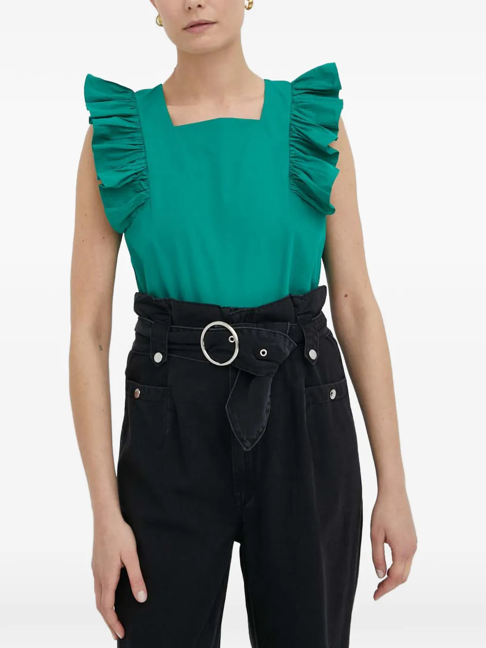 2nd Day cotton blouse - Verde