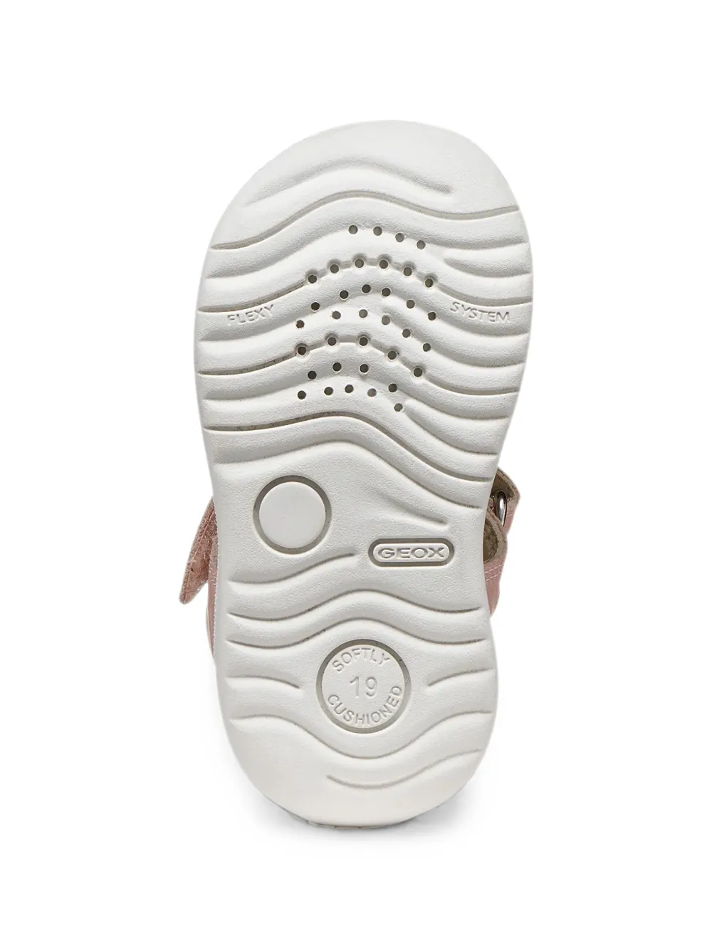 Geox Kids Macchia touch-strap leather sandals Roze