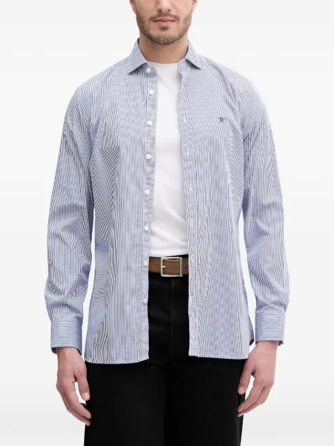 Hackett London logo-embroidered shirt