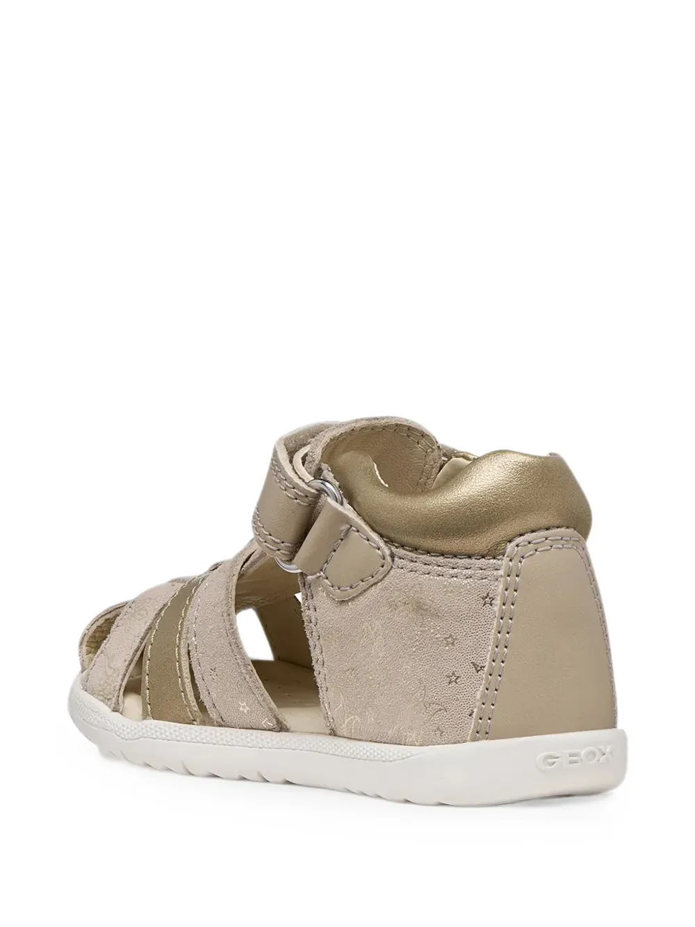 Geox Kids Macchia butterfly-print touch-strap sandals Beige
