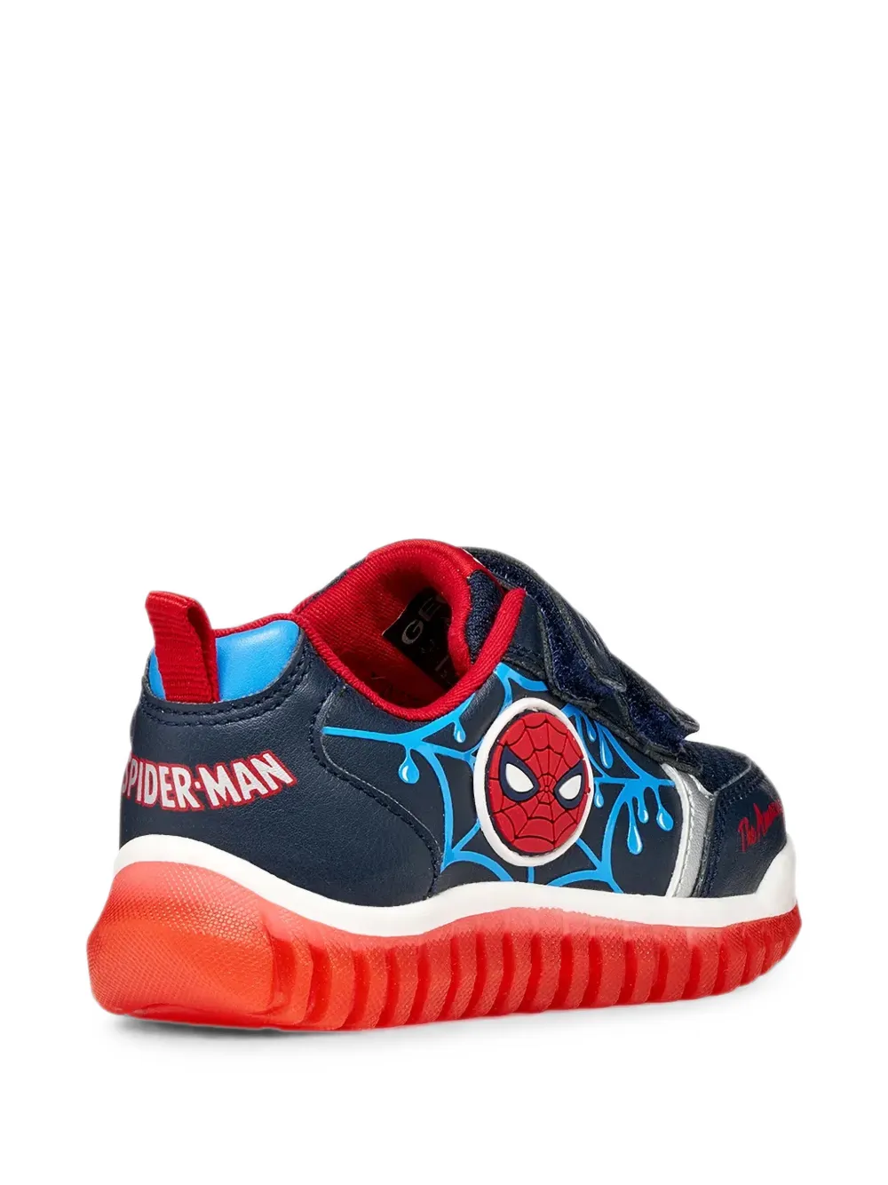 Geox Kids x Marvel Spider-Man touch-strap sneakers Blauw