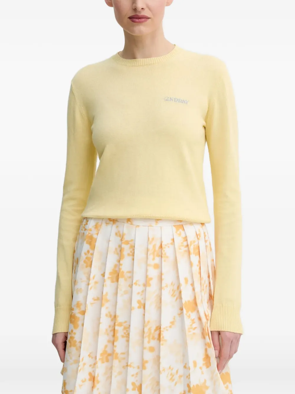2nd Day logo-embroidered sweater - Giallo