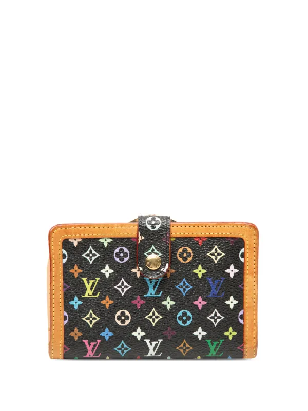 Louis Vuitton Pre-owned 2006 Monogram Multicolore Viennois Continental Wallet Small Wallets in Black