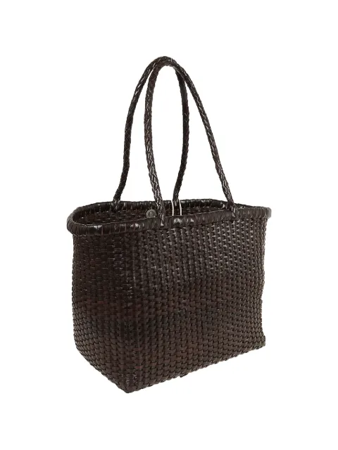 DRAGON DIFFUSION small B Weave leather tote bag