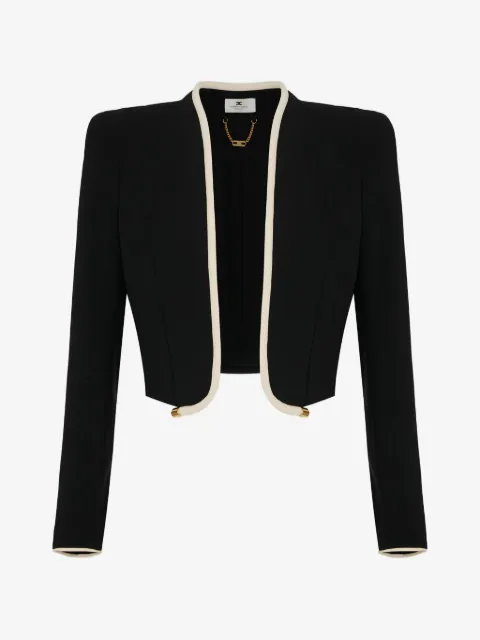 Elisabetta Franchi 3D piping-detail jacket