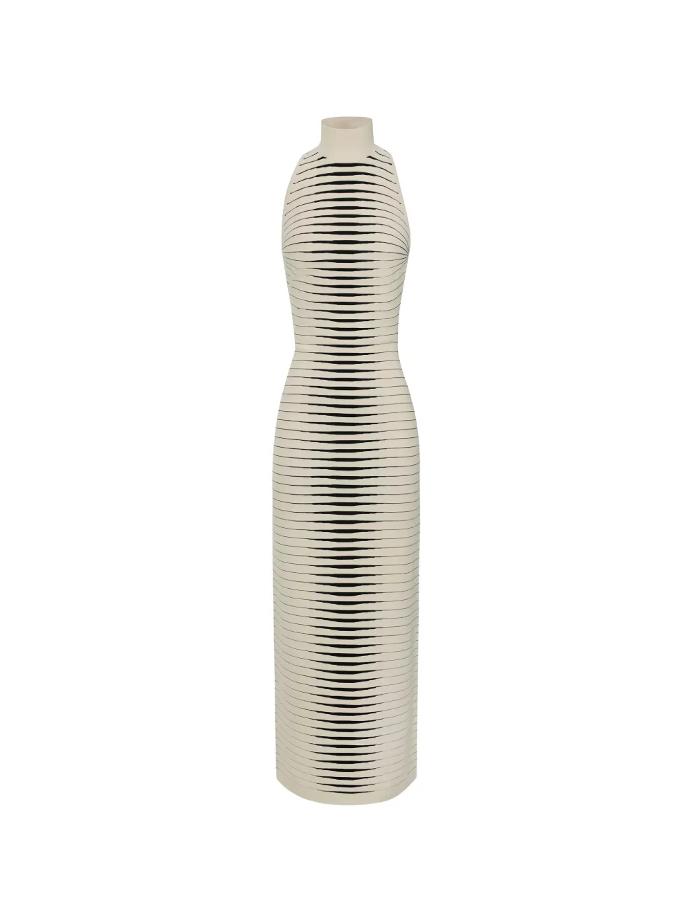 Elisabetta Franchi zebra-jacquard maxi dress - Giallo