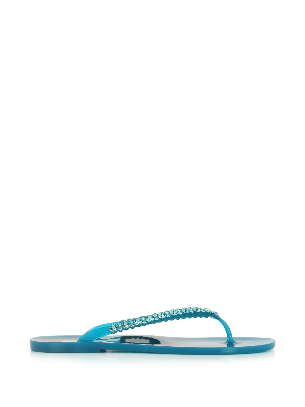 MENGHI crystal-embellished flip-flops - Blau