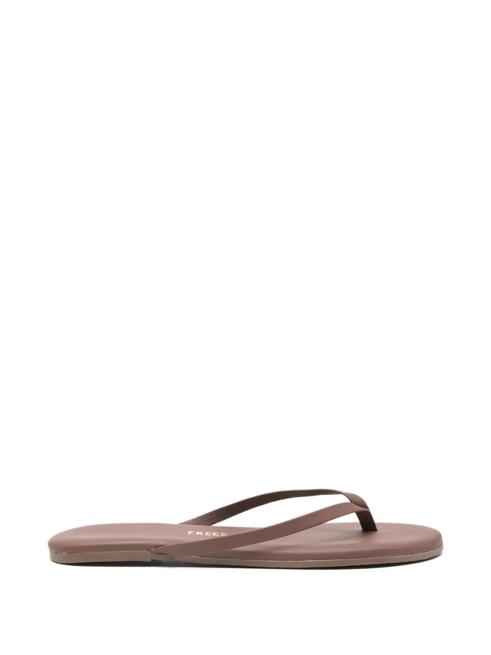Tkees Foundations Matte leather flip-flops - Braun