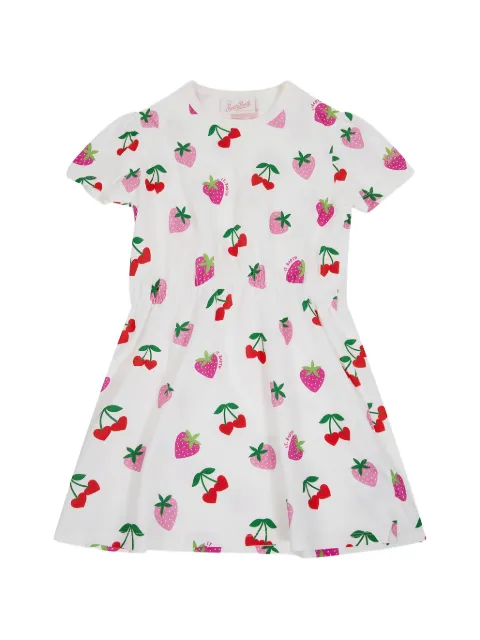 MC2 Saint Barth Kids Leilamini strawberry-print cherry-print mini dress