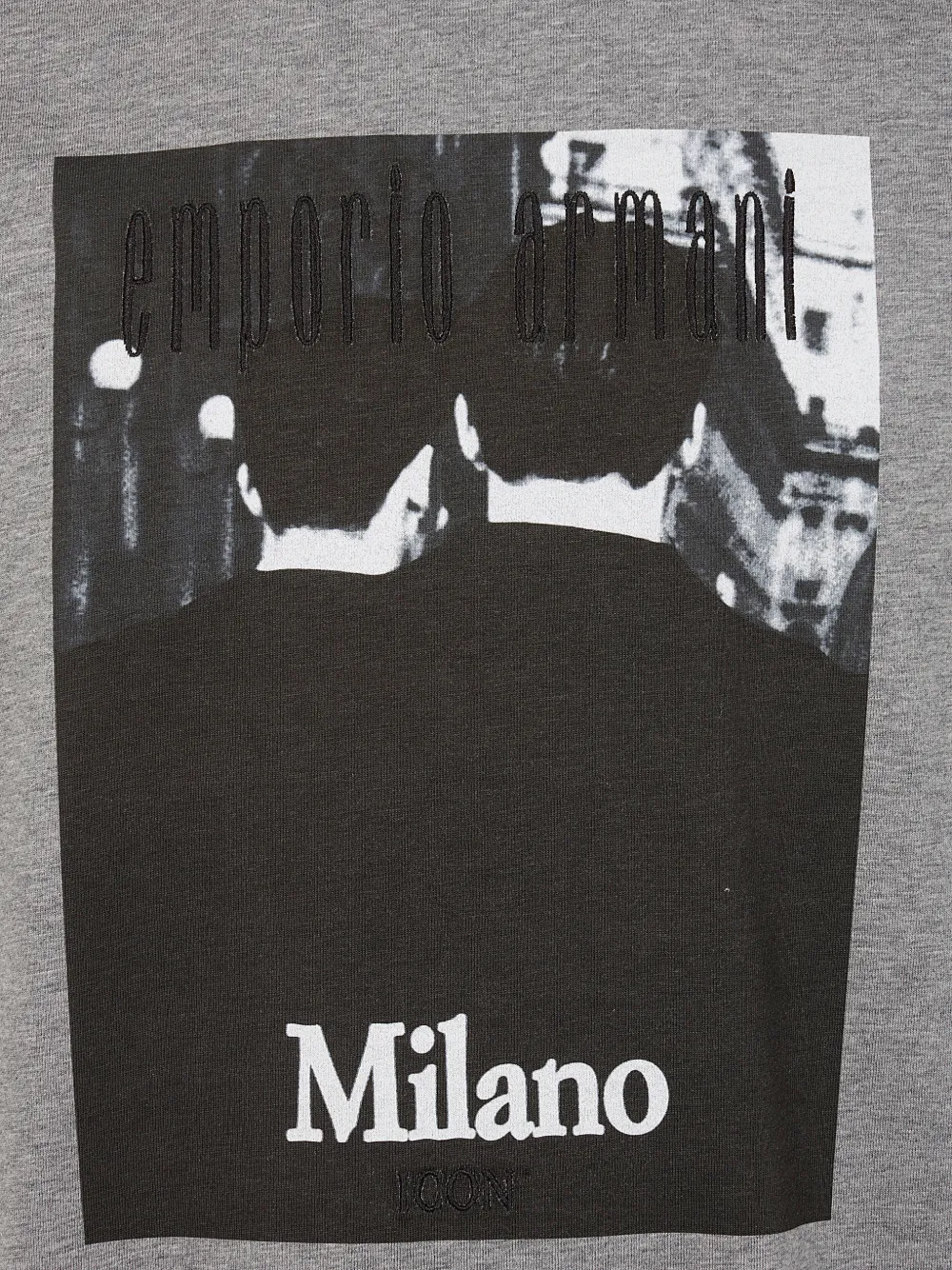 Emporio Armani Icon T-shirt met print Grijs