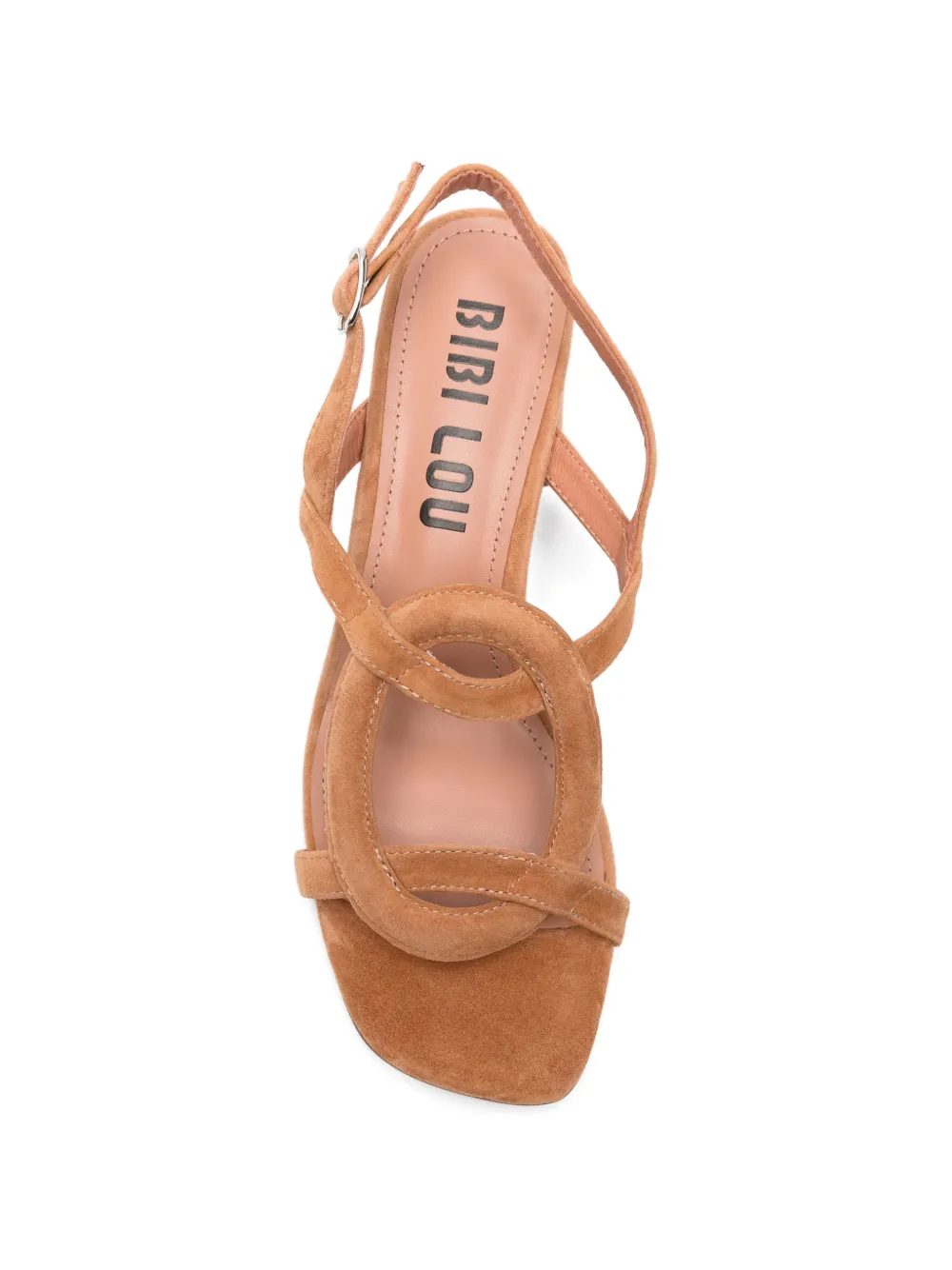 Bibi Lou suede-finish slingback sandals Beige