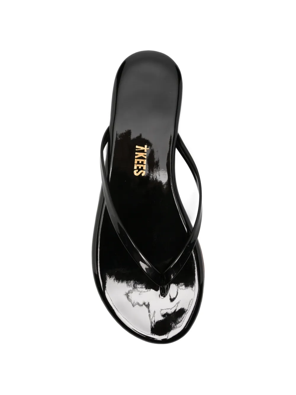 Tkees Lily Glosses teenslippers Zwart
