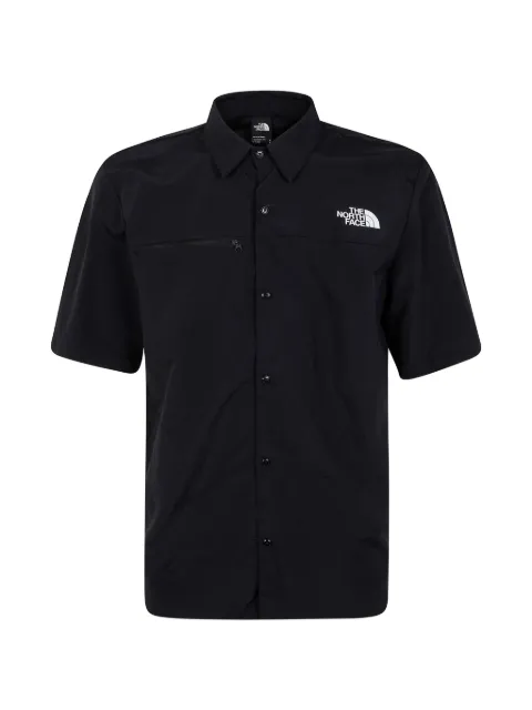 The North Face logo-print zip-pocket shirt