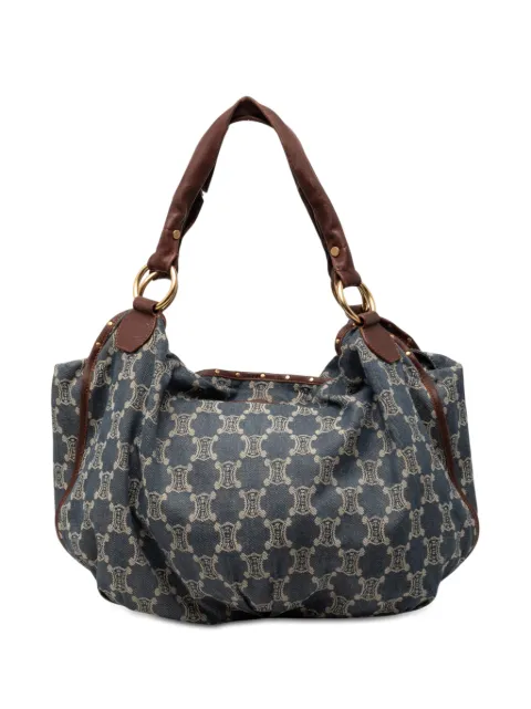 Celine Pre-Owned 2007 Macadam Denim Bittersweet hobo bag