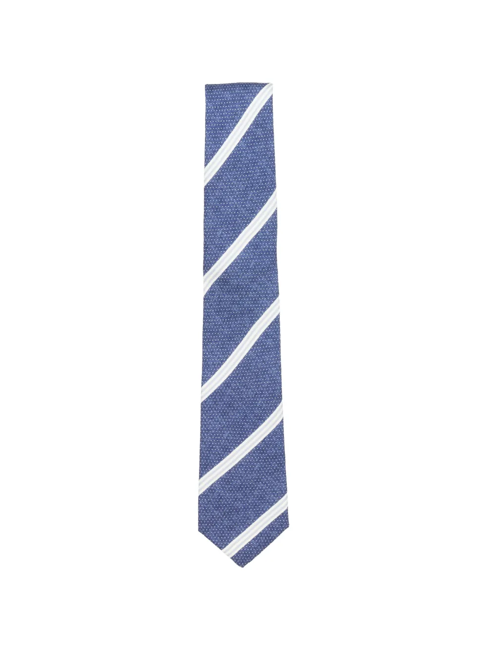 GIERRE MILANO stripe-pattern silk tie - Blu