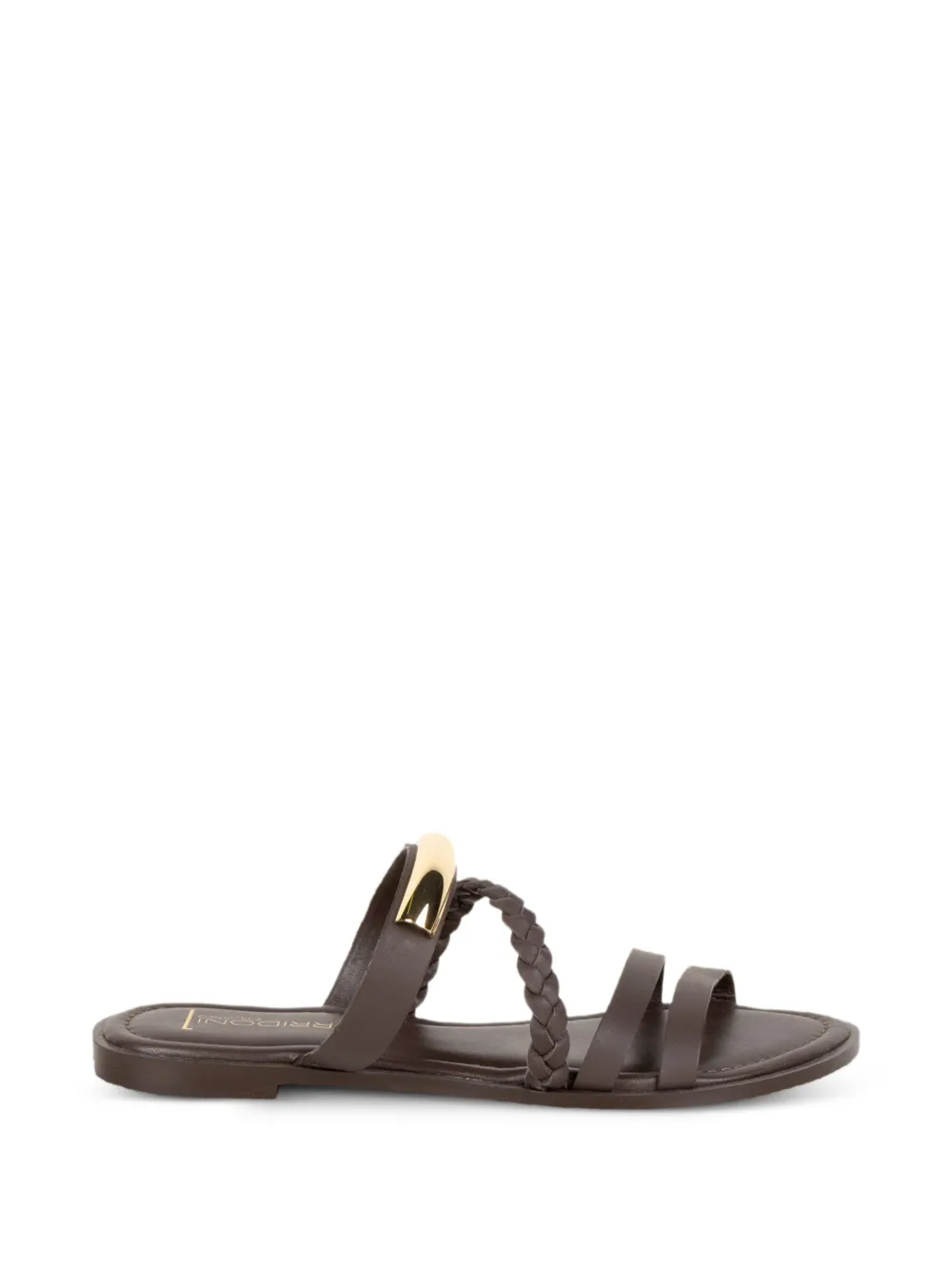 SPAZIO CORRIDONI 1 braided metal-detail sandals