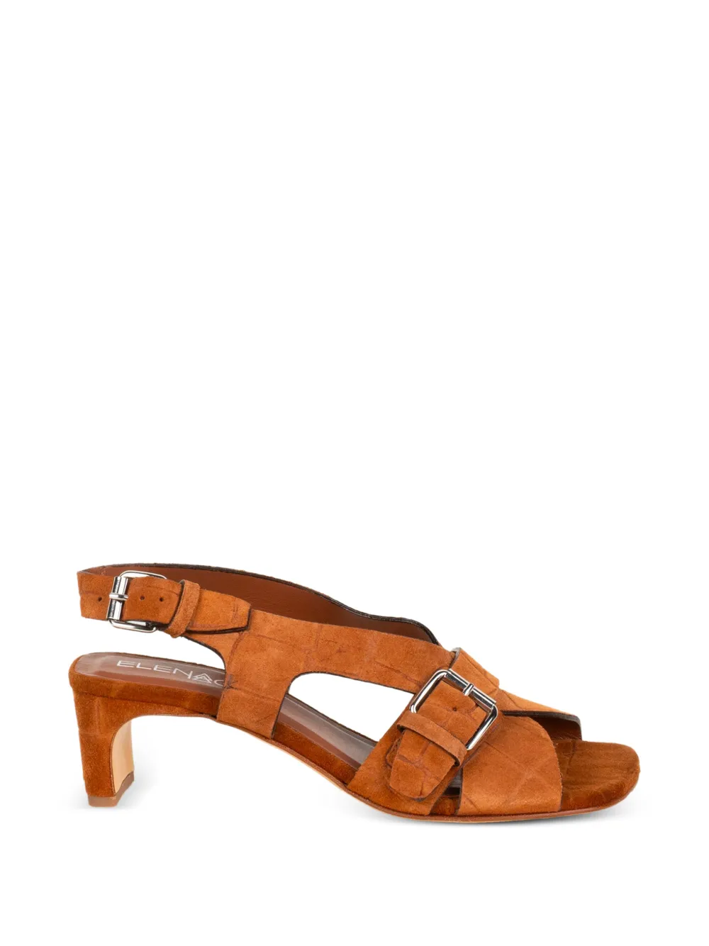 Elena Iachi croc-effect buckled sandals Bruin