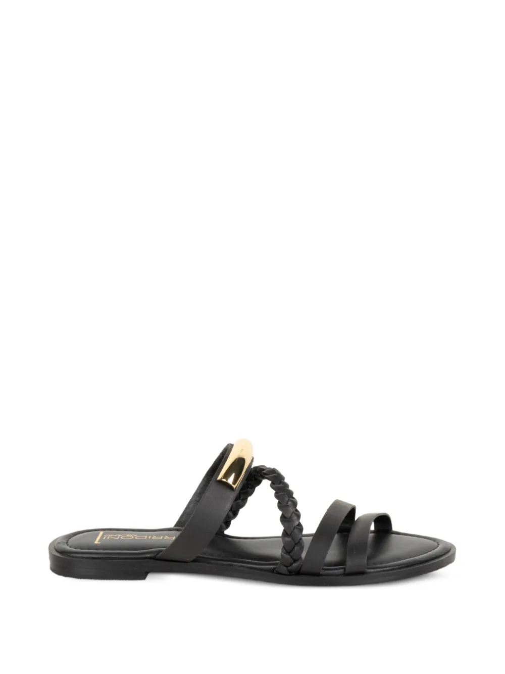 SPAZIO CORRIDONI 1 braided metal-detail sandals