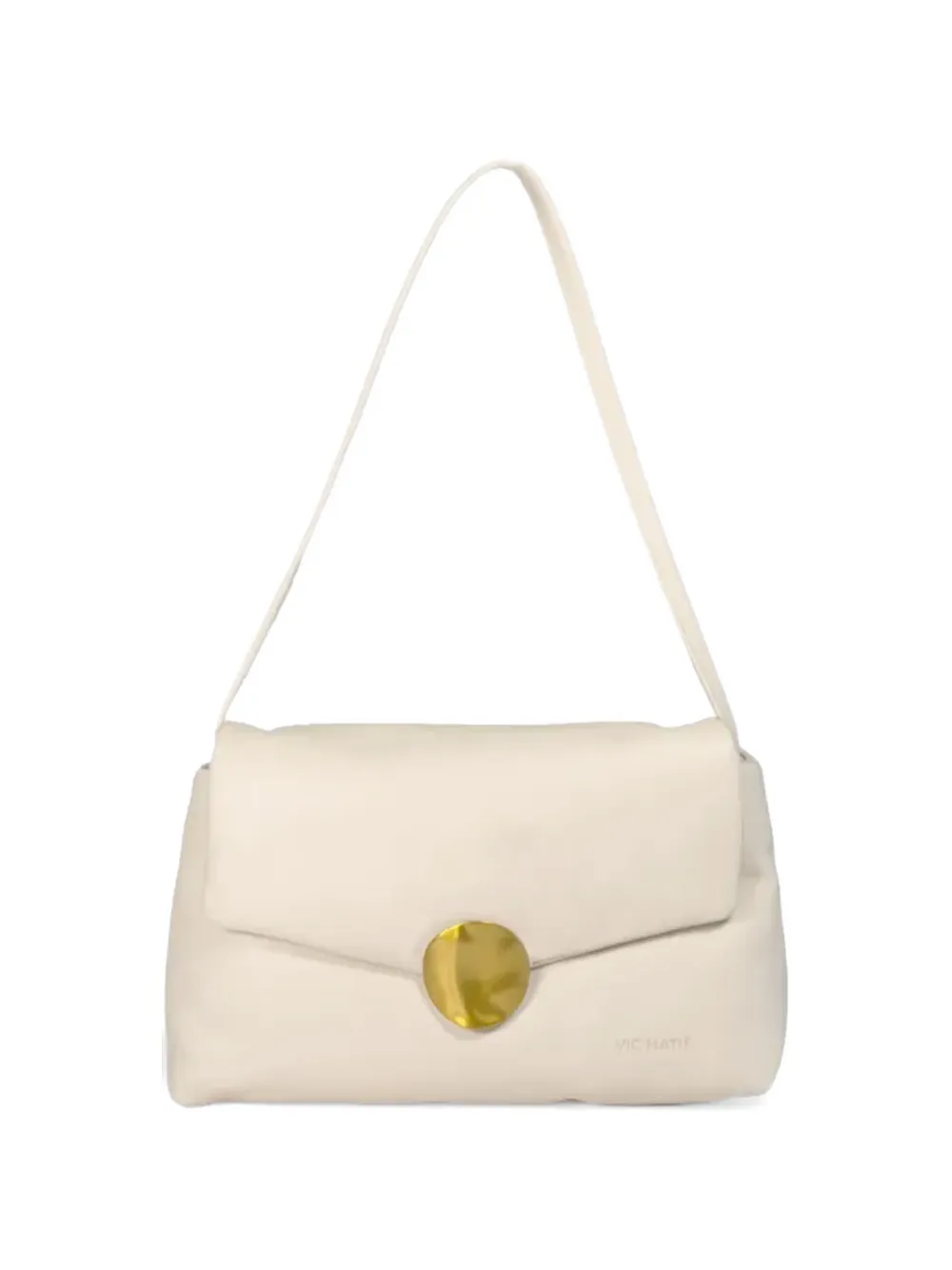 Vic Matie Clutch Dafne con logo - Bianco