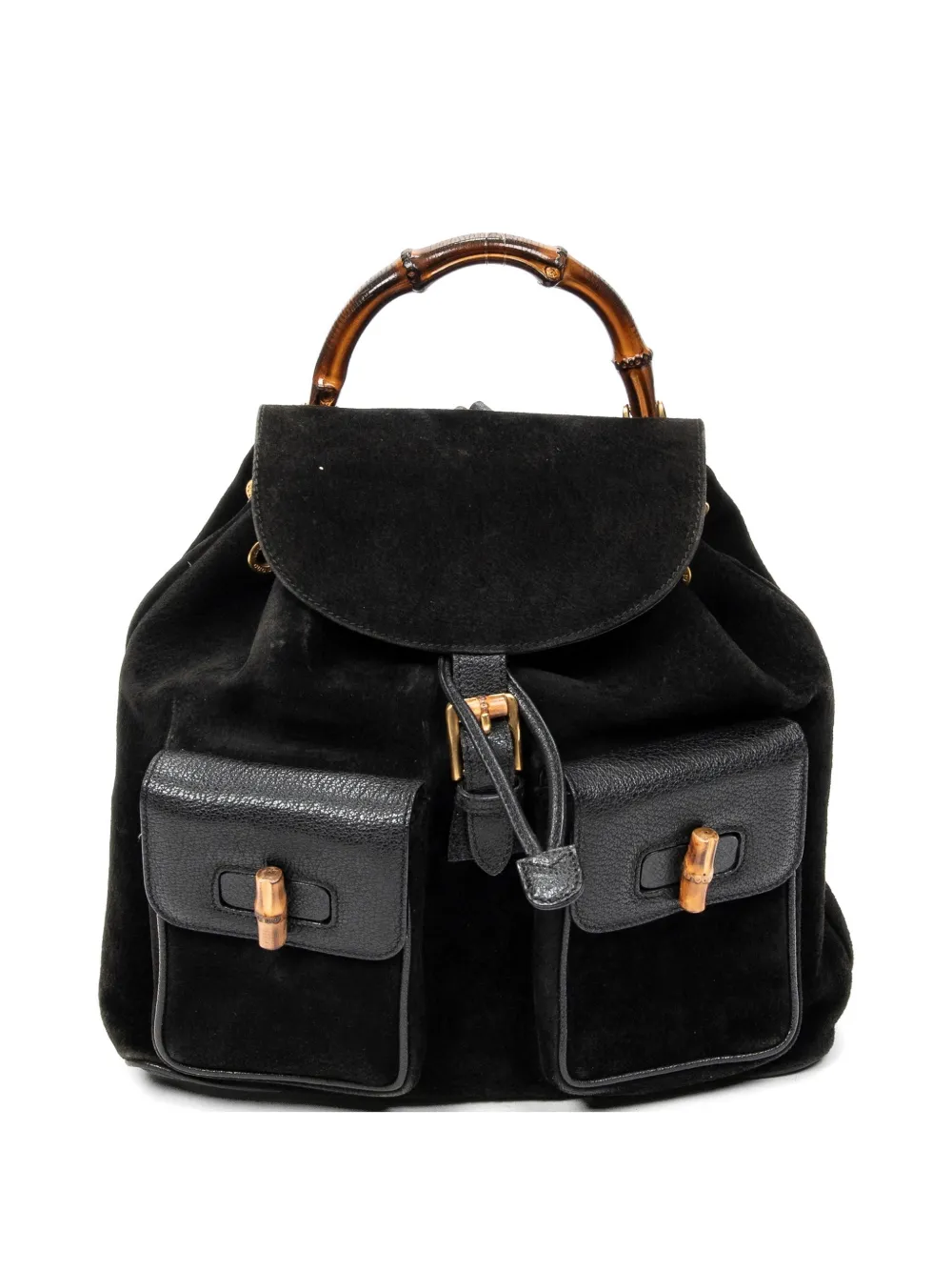 Gucci Pre-Owned Bamboo backpack - Nero