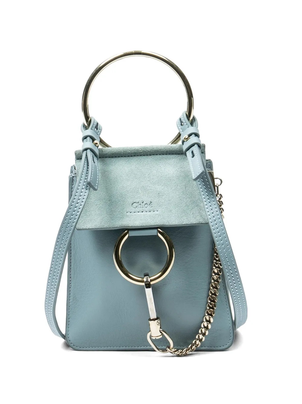 Chloé Pre-Owned Faye bracelet shoulder bag - Blu