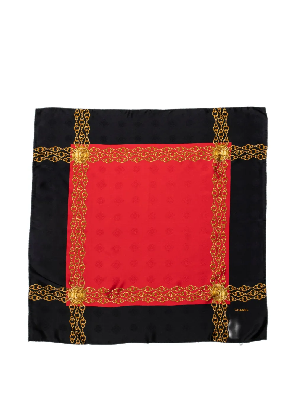 CHANEL Pre-Owned CC Chain Motif scarf - Schwarz