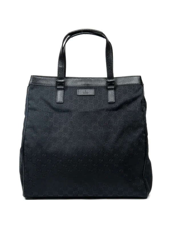 GUCCI GGパターン ハンドバッグ Gucci Pre-Owned GGパターン ハンドバッグ | ブラック | FARFETCH JP