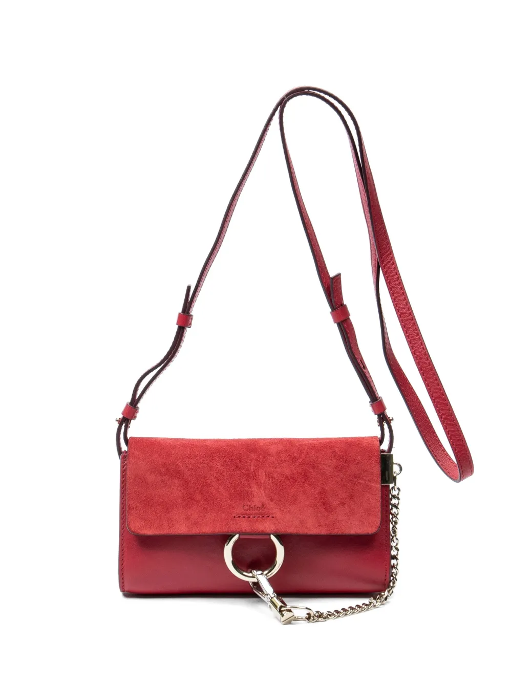 Chloé Pre-Owned Mini Faye shoulder bag - Rosso