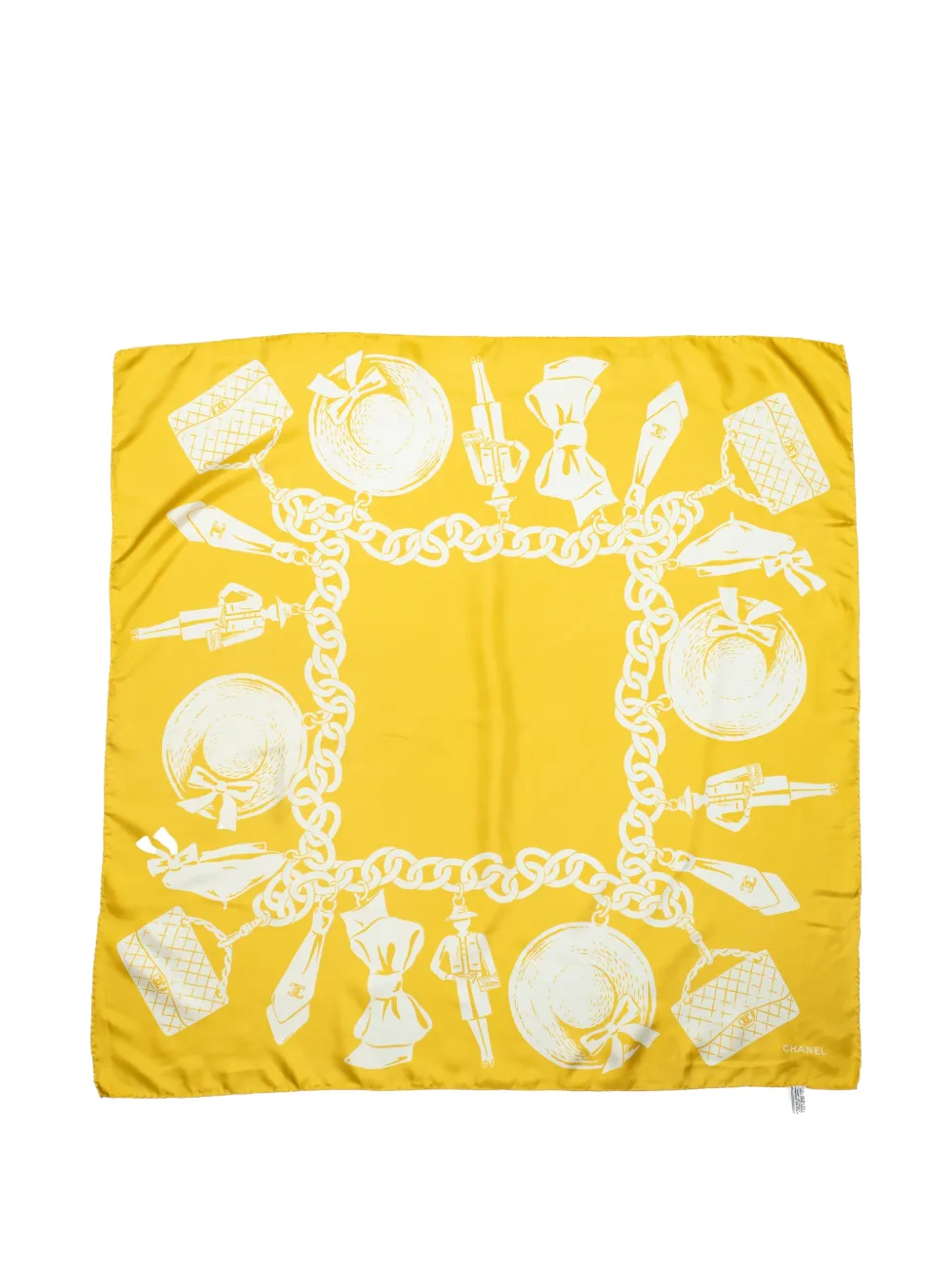 CHANEL Pre-Owned CC chain-link scarf - Gelb