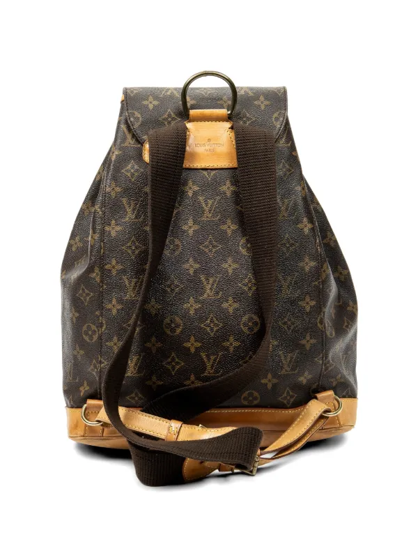Louis Vuitton Pre-Owned 1996 Monogram Montsouris Backpack | Brown