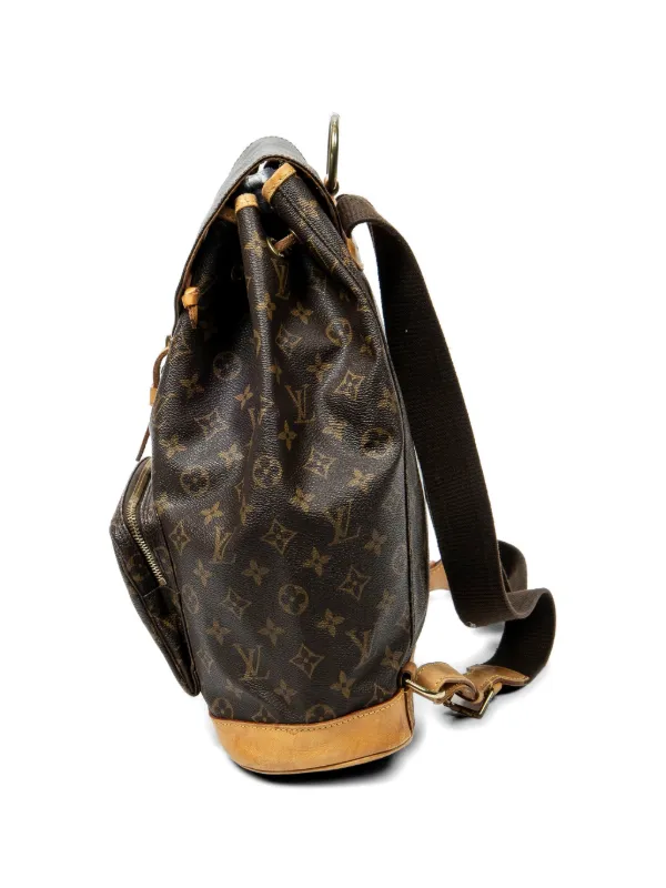 LOUIS VUITTON リュック　本革　ノベルティ Louis Vuitton Pre-Owned 1996 Monogram Montsouris Backpack | Brown